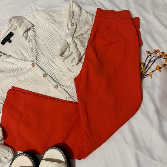 Zara Pants - Zara Vibrant Orange Women's Trousers